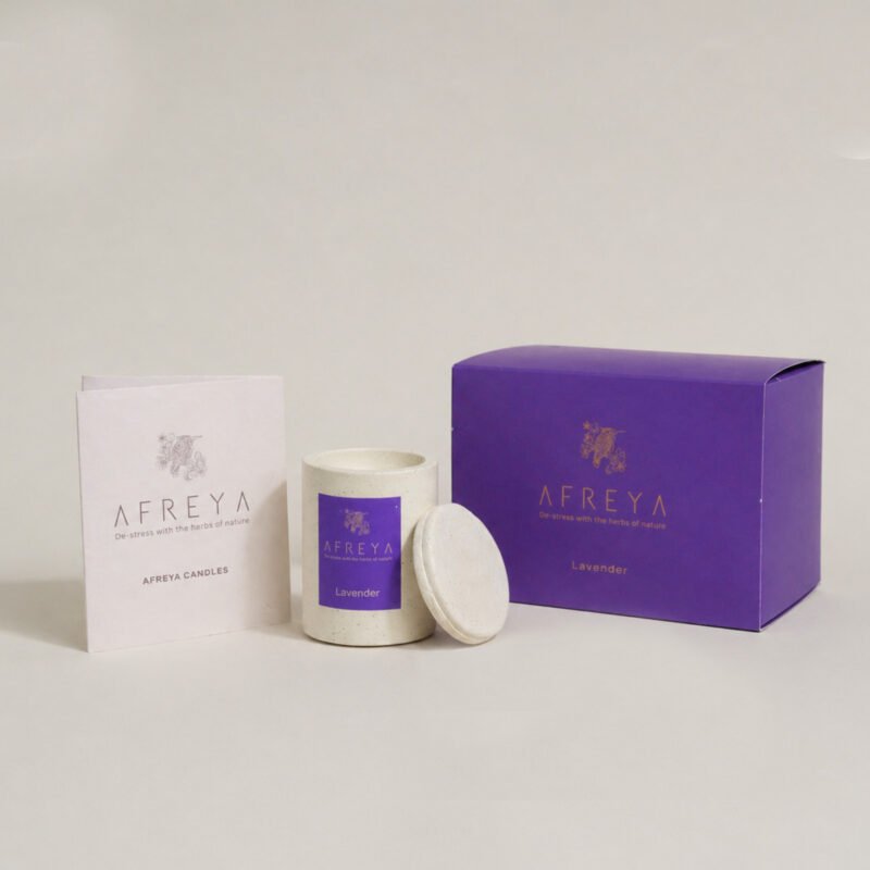 Lavender Giveaway Mini Concrete Candle