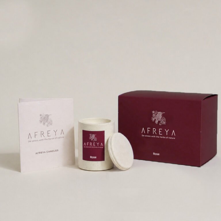 Rose Giveaway Mini Concrete Candle