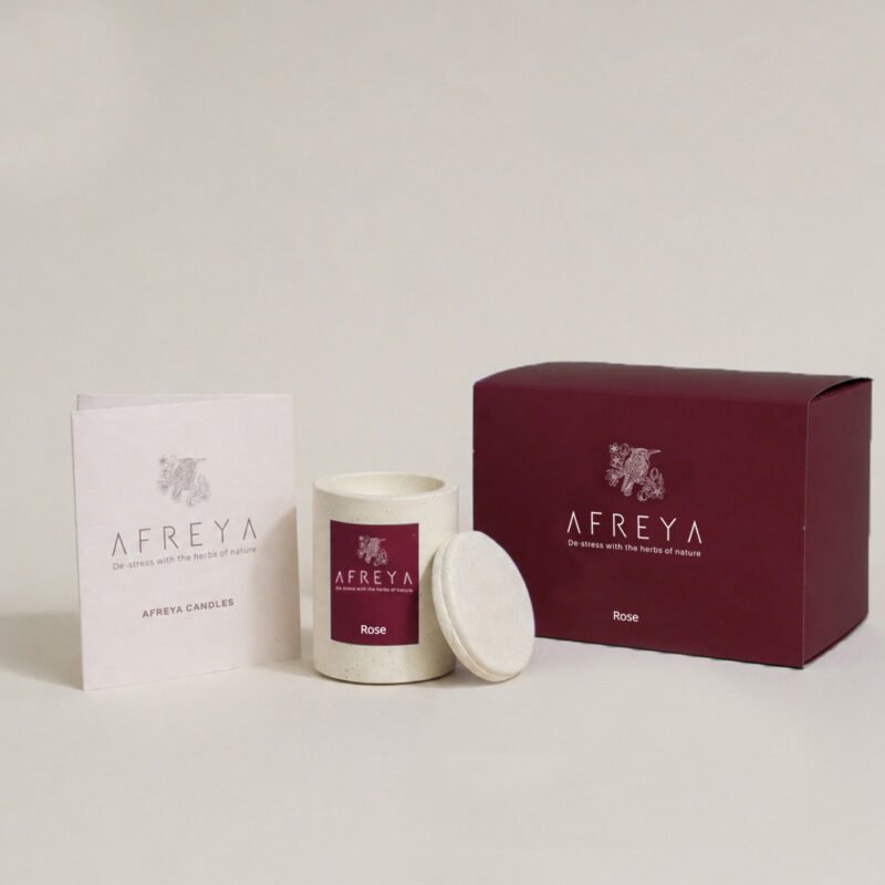 Rose Giveaway Mini Concrete Candle